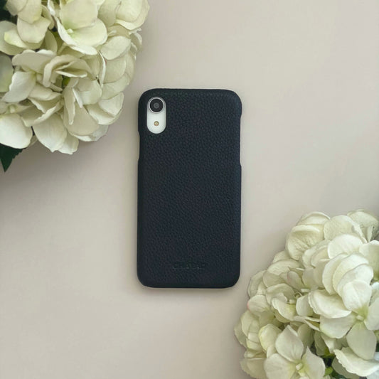 iPhone XR Pebbled Leather Classic Case 1